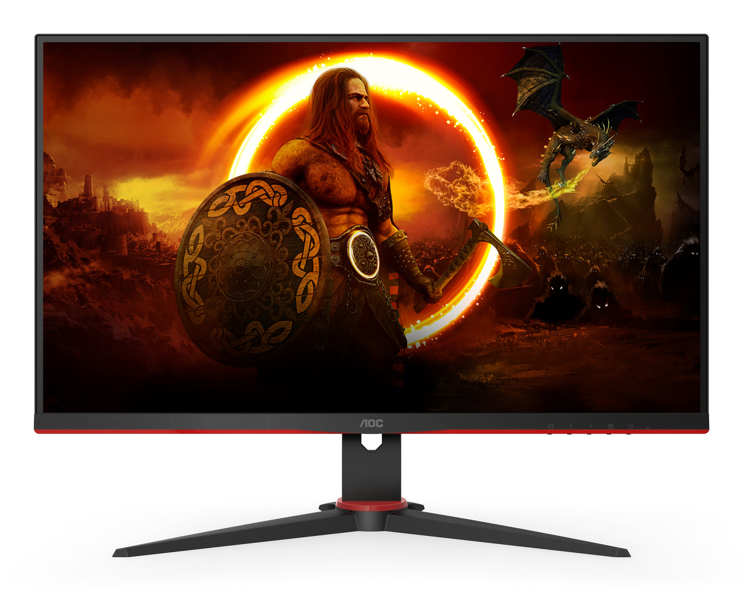 AOC G2 24G2SPAE/BK LED display 60.5 cm (23.8") 1920 x 1080 pixels Full HD Black, Red