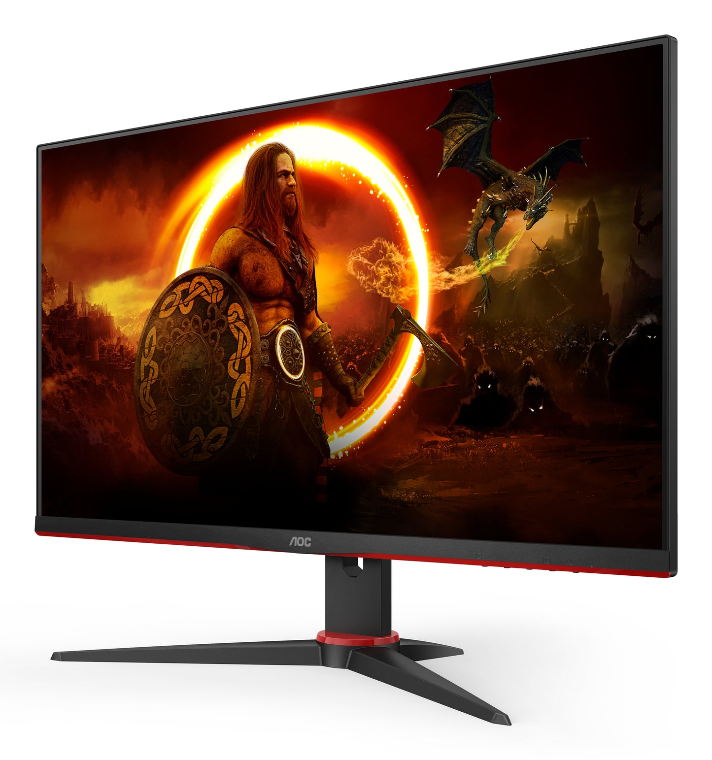 AOC G2 24G2SPAE/BK LED display 60.5 cm (23.8") 1920 x 1080 pixels Full HD Black, Red