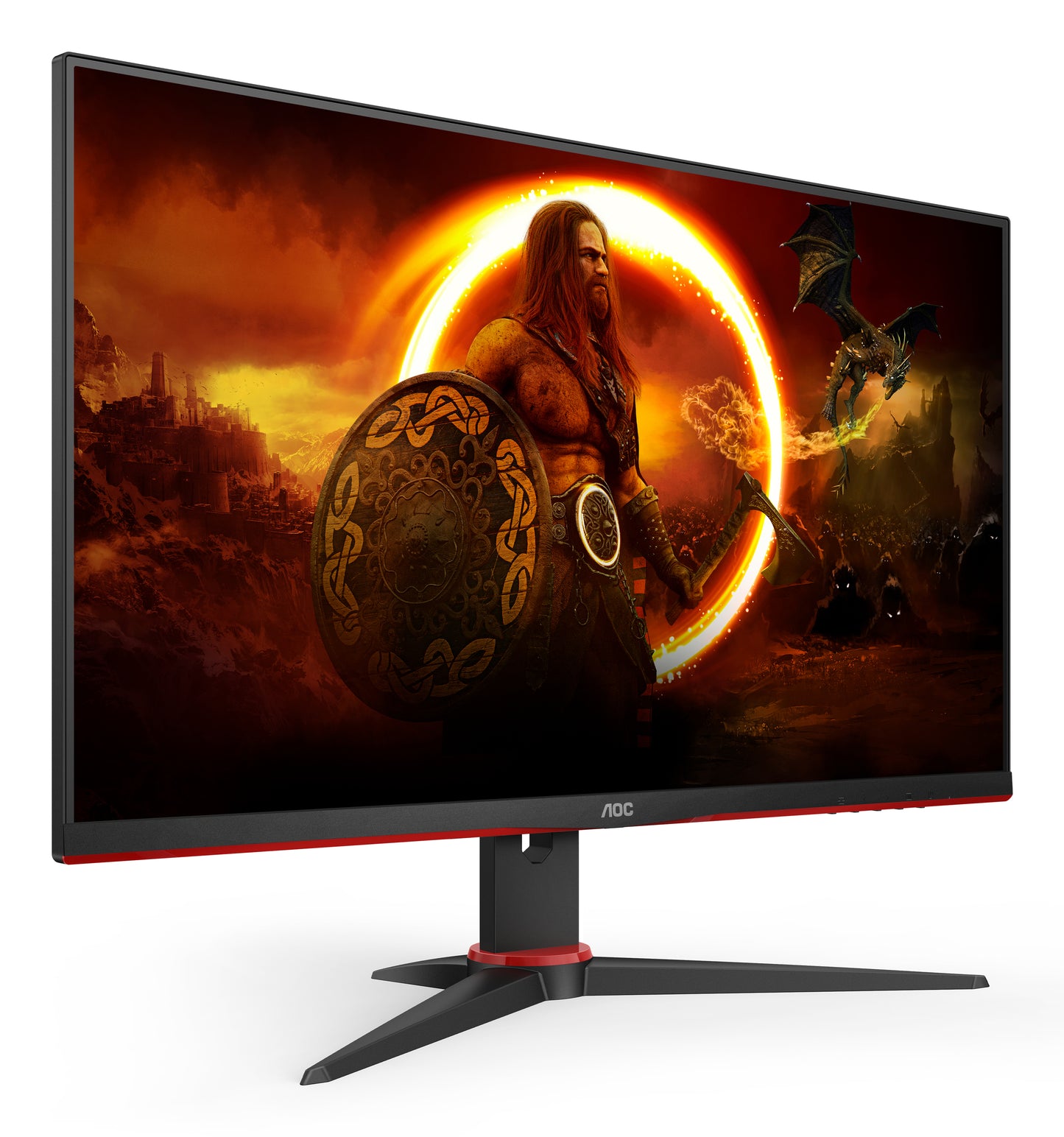AOC G2 24G2SPAE/BK LED display 60.5 cm (23.8") 1920 x 1080 pixels Full HD Black, Red