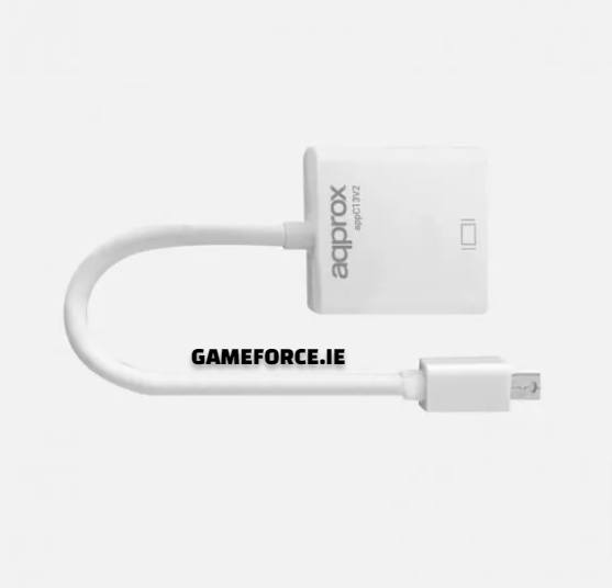 Mini DisplayPort to VGA Adapter approx! APPC13V2 162 MHz 5,4 Gbps - TECHDIRECT GAMEFORCE.IE - Ireland - Carlow - Dublin - Cork
