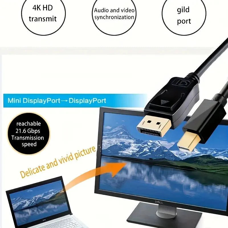 PC-Link Mini DisplayPort to DP Cable Extension 13cm - TECHDIRECT GAMEFORCE.IE - Ireland - Carlow - Dublin - Cork