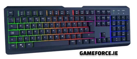 CiT rainbow RGB gaming combo 4-1 KIT - Keyboard - Mouse - Headset - Mouse Mat - GAMEFORCE.IE - TECHDIRECT GAMEFORCE.IE - Ireland - Carlow - Dublin - Cork