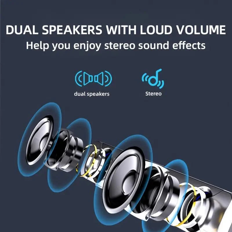USB-Powered Sound Bar Desktop Speakers with Blue Light Effect - TECHDIRECT GAMEFORCE.IE - Ireland - Carlow - Dublin - Cork