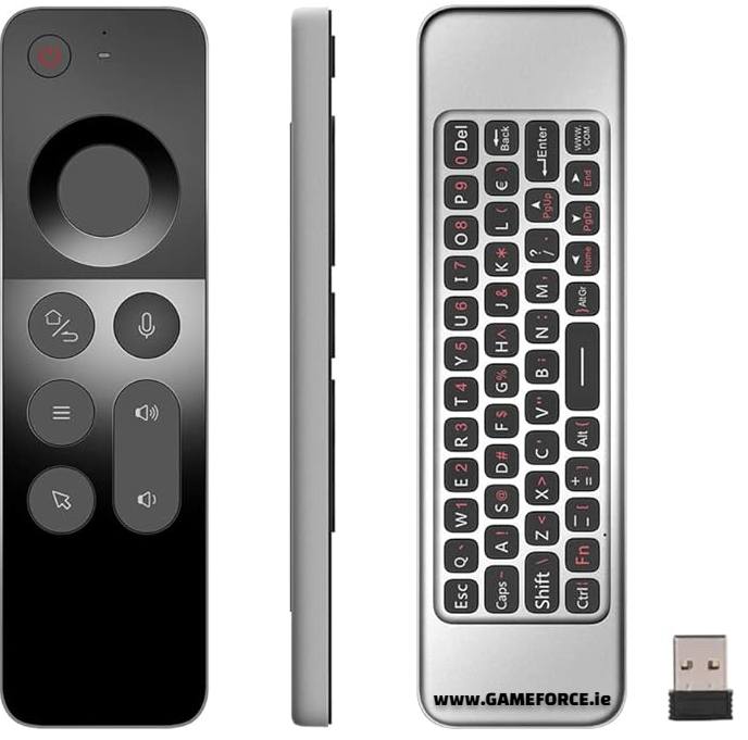 PC-LINK AIR Mouse Ultra Thin 2.4G Wireless Smart PC Remote Mini Keyboard, Voice Remote Control Air Mouse - TECHDIRECT GAMEFORCE.IE - Ireland - Carlow - Dublin - Cork