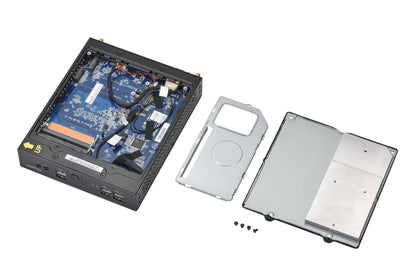 Shuttle XPC slim Barebone DS50U, Intel Celeron 7305, 2x LAN (1x 2.5Gbit ,1x 1Gbit), 1xCOM,1xHDMI,1xDP, 1x VGA, fanless, 24/7 permanent operation