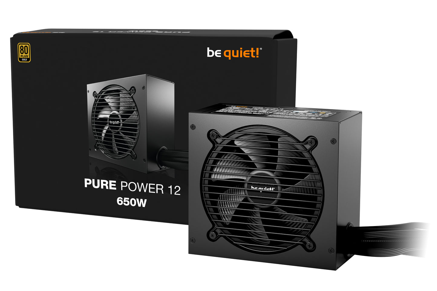 be quiet! PURE POWER 12 650W power supply unit 20+4 pin ATX ATX Black