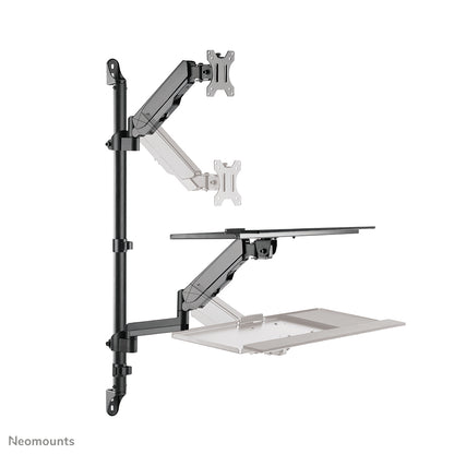 Neomounts wall mounted sit-stand workstation