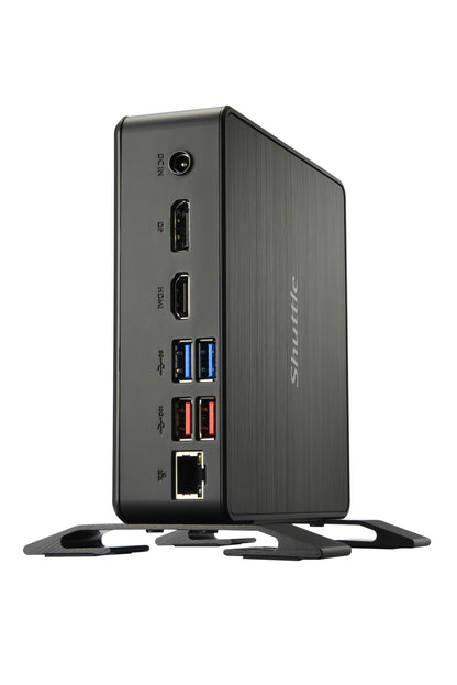 Shuttle XPC Nano PC NC40U5, Intel Core i5-1235U, 1x HDMI, 1x DP,1xUSB-C/DP, 6x USB3.2, 1x 2.5" bay, 2x M.2, 1x LAN, RAID, 24/7 permanent operation, incl. VESA & Stand