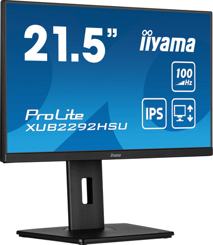 iiyama ProLite XUB2292HSU-B6 computer monitor 55.9 cm (22") 1920 x 1080 pixels Full HD LED Black