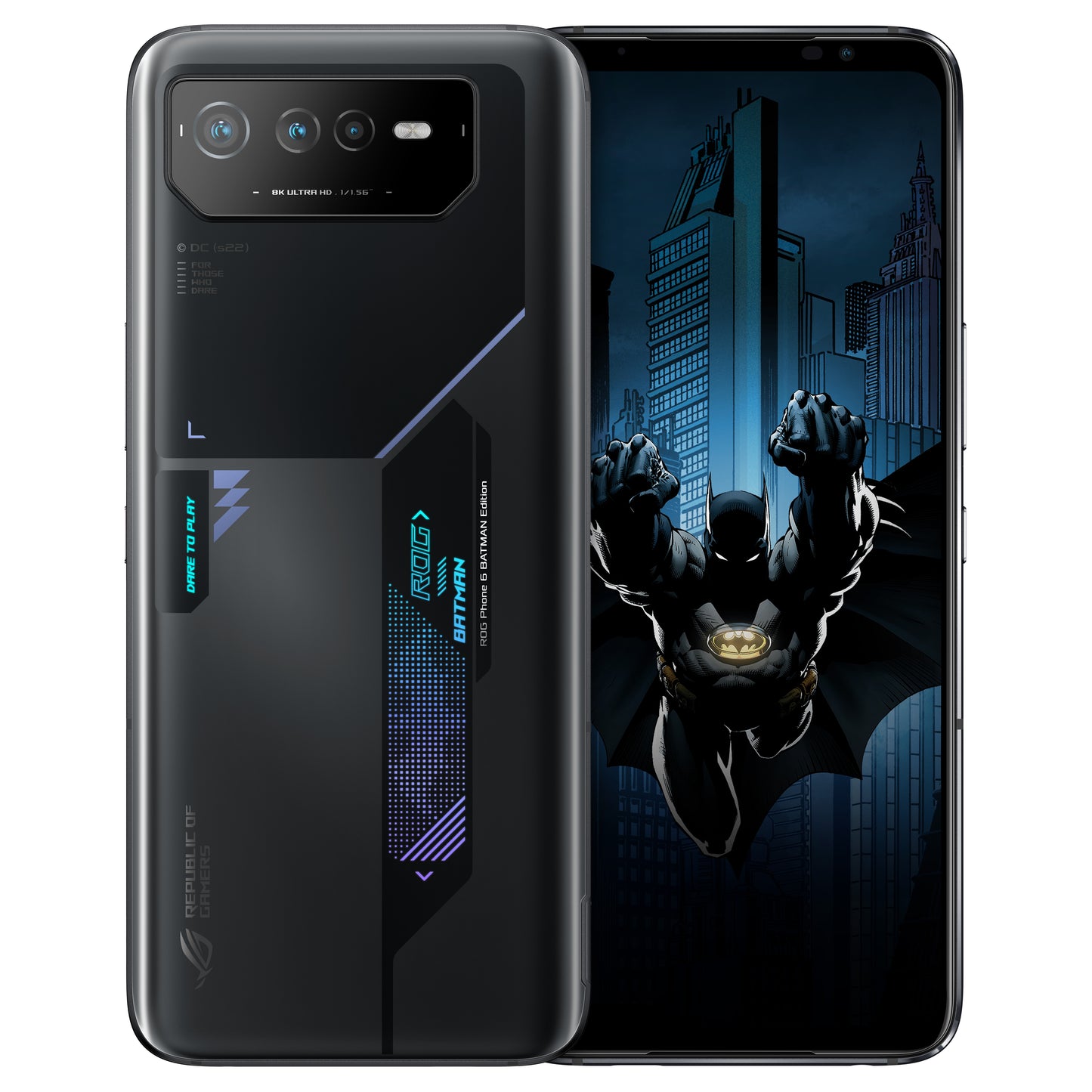 ASUS ROG Phone 6 BATMAN Edition 17.2 cm (6.78") Dual SIM Android 12 5G USB Type-C 12 GB 256 GB 6000 mAh Black