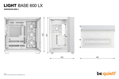 be quiet! LIGHT BASE 600 LX White Midi Tower