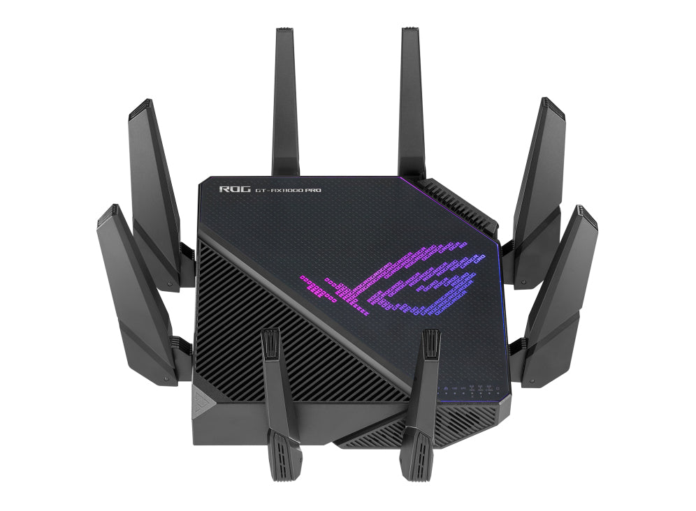 ASUS ROG Rapture GT-AX11000 Pro wireless router Gigabit Ethernet Tri-band (2.4 GHz / 5 GHz / 5 GHz) Black