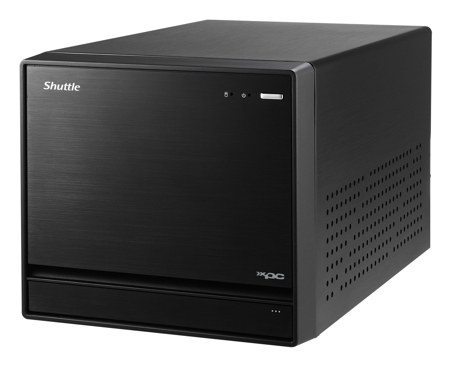 Shuttle XPC cube Barebone SW580R8 - S1200, Intel W580, vPRO, 4x LAN (2x 1Gb & 2x 2.5Gb), 4x 3.5" HDD bays