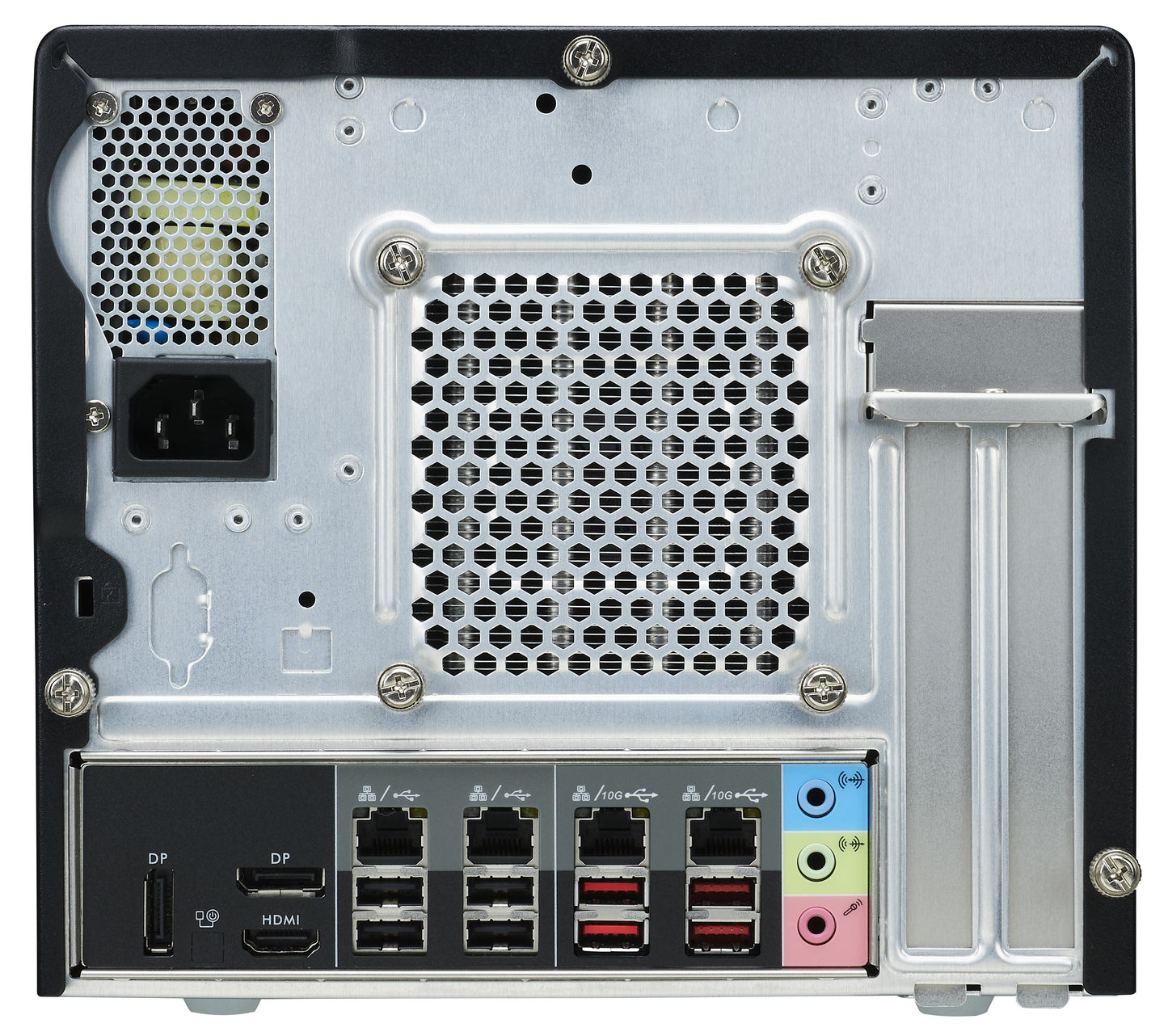 Shuttle XPC cube Barebone SW580R8 - S1200, Intel W580, vPRO, 4x LAN (2x 1Gb & 2x 2.5Gb), 4x 3.5" HDD bays