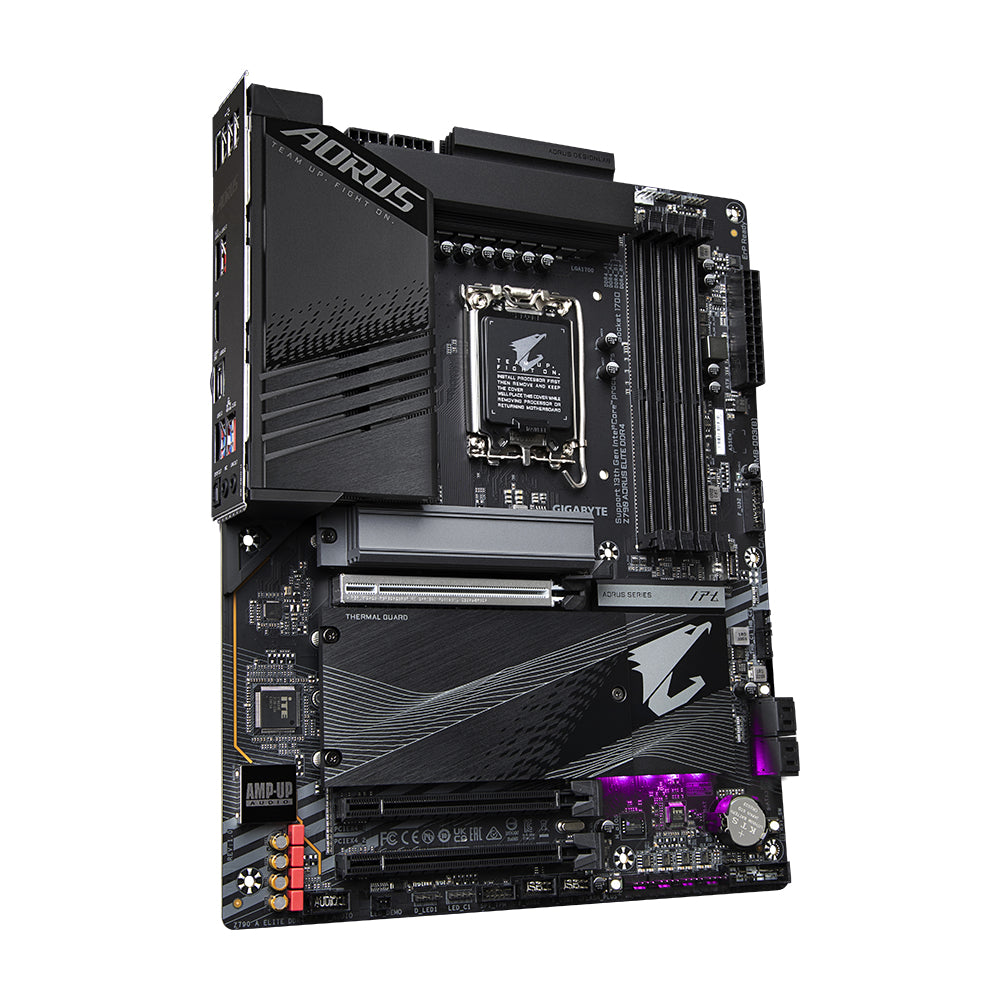 GIGABYTE Z790 AORUS ELITE DDR4 Motherboard - Supports Intel Core 14th Gen CPUs, 16*+1+2 Phases Digital VRM, up to 5333MHz DDR4 (OC), 4xPCIe 4.0 M.2, 2.5GbE LAN, USB 3.2 Gen 2