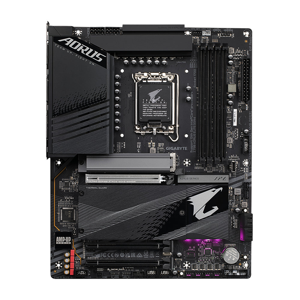 GIGABYTE Z790 AORUS ELITE DDR4 Motherboard - Supports Intel Core 14th Gen CPUs, 16*+1+2 Phases Digital VRM, up to 5333MHz DDR4 (OC), 4xPCIe 4.0 M.2, 2.5GbE LAN, USB 3.2 Gen 2