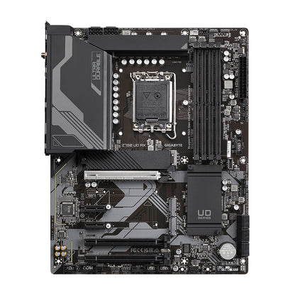 GIGABYTE Z790 UD AX Motherboard - Supports Intel Core 14th CPUs, 16*+1+１ Phases Digital VRM, up to 7600MHz DDR5 (OC), 3xPCIe 4.0 M.2, Wi-Fi 6E, 2.5GbE LAN, USB 3.2 Gen 2x2