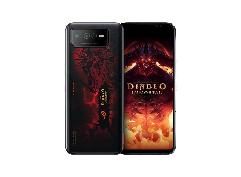 ASUS ROG Phone 6 Diablo Immortal Edition 17.2 cm (6.78") Dual SIM Android 12 5G USB Type-C 16 GB 512 GB 6000 mAh Black, Red