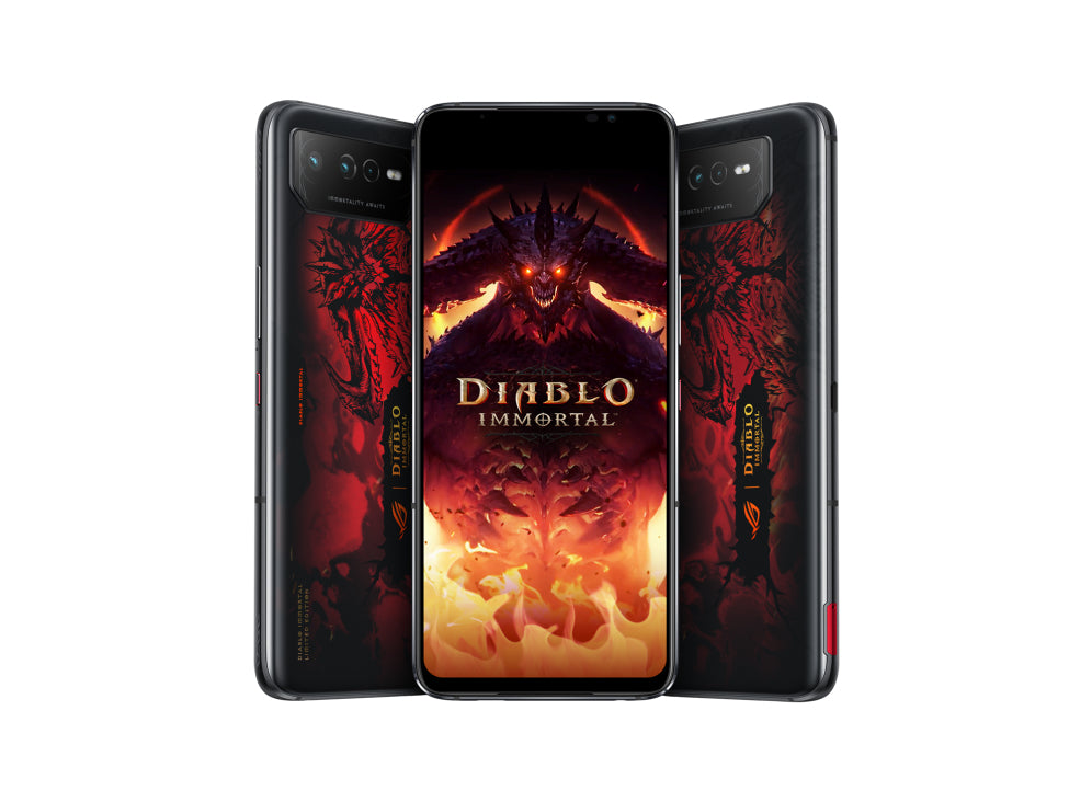 ASUS ROG Phone 6 Diablo Immortal Edition 17.2 cm (6.78") Dual SIM Android 12 5G USB Type-C 16 GB 512 GB 6000 mAh Black, Red