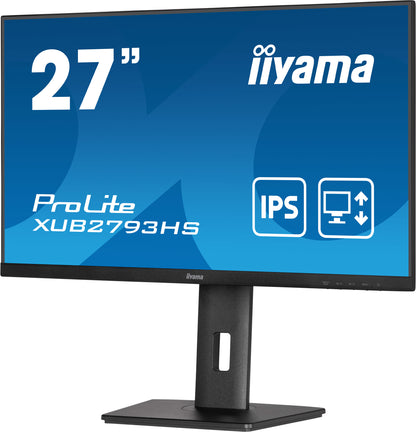 iiyama ProLite XUB2793HS-B6 LED display 68.6 cm (27") 1920 x 1080 pixels Full HD Black