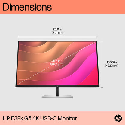 HP E32k G5 4K USB-C Monitor