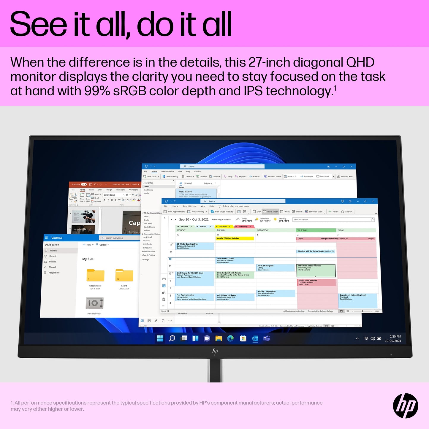 HP E27q G5 QHD Monitor