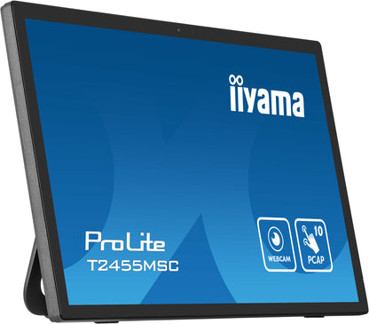 iiyama T2455MSC-B1 Signage Display Digital signage flat panel 61 cm (24") LED 400 cd/m² Full HD Black Touchscreen