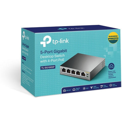 TP-Link 5-Port Gigabit Desktop PoE Switch with 4-Port