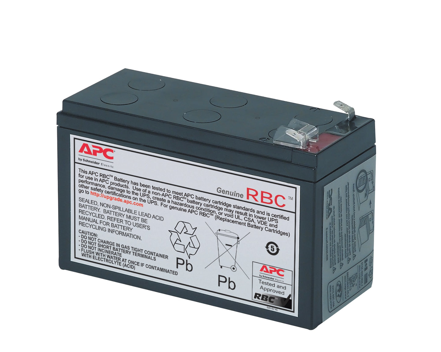 APC Replacement Battery Cartridge, VRLA battery, 9Ah, 12VDC, 2-year warranty