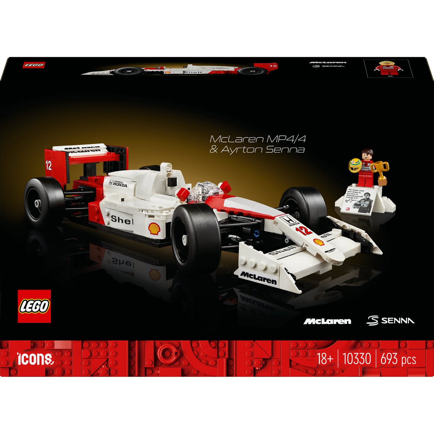 LEGO McLaren MP4/4 & Ayrton Senna