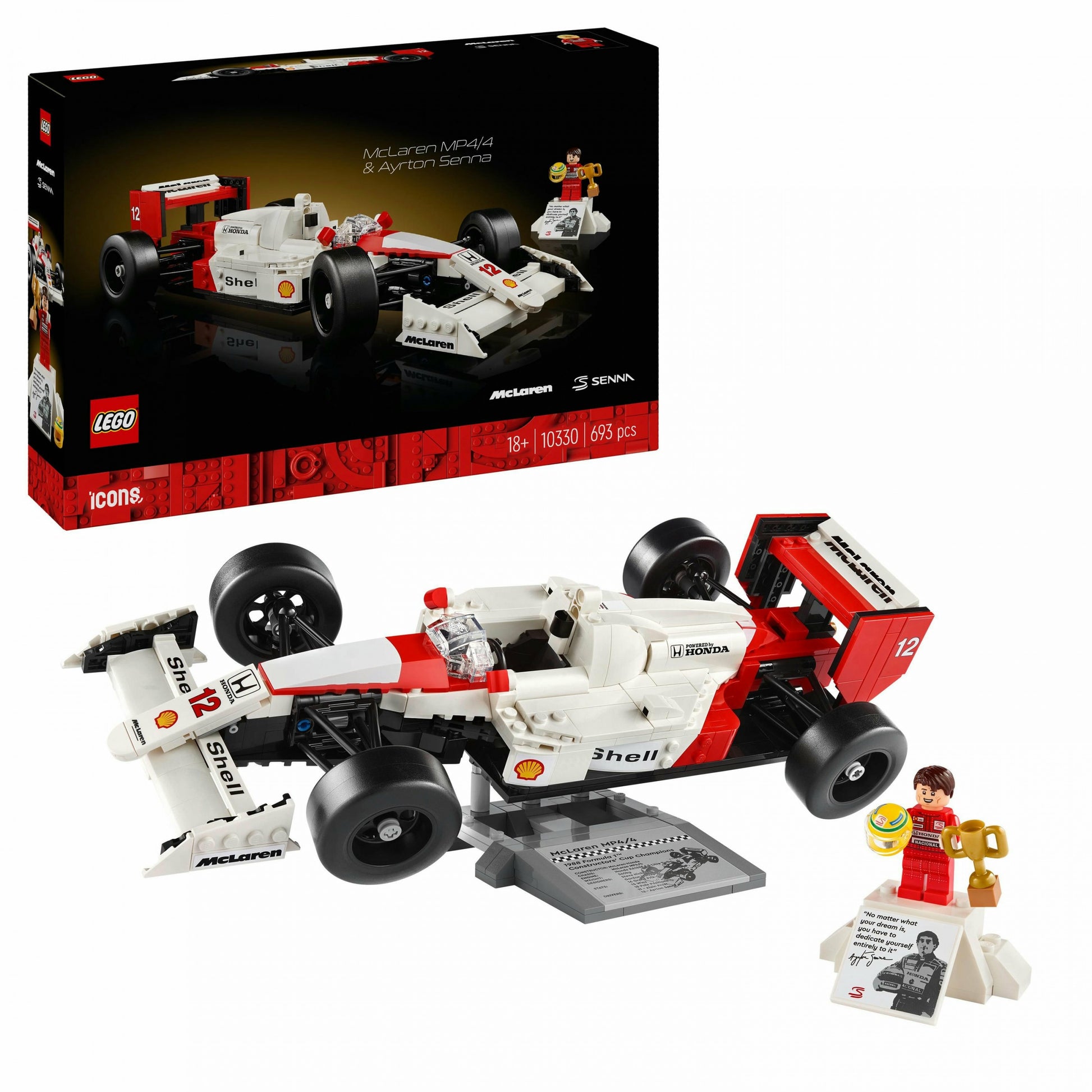 LEGO McLaren MP4/4 & Ayrton Senna