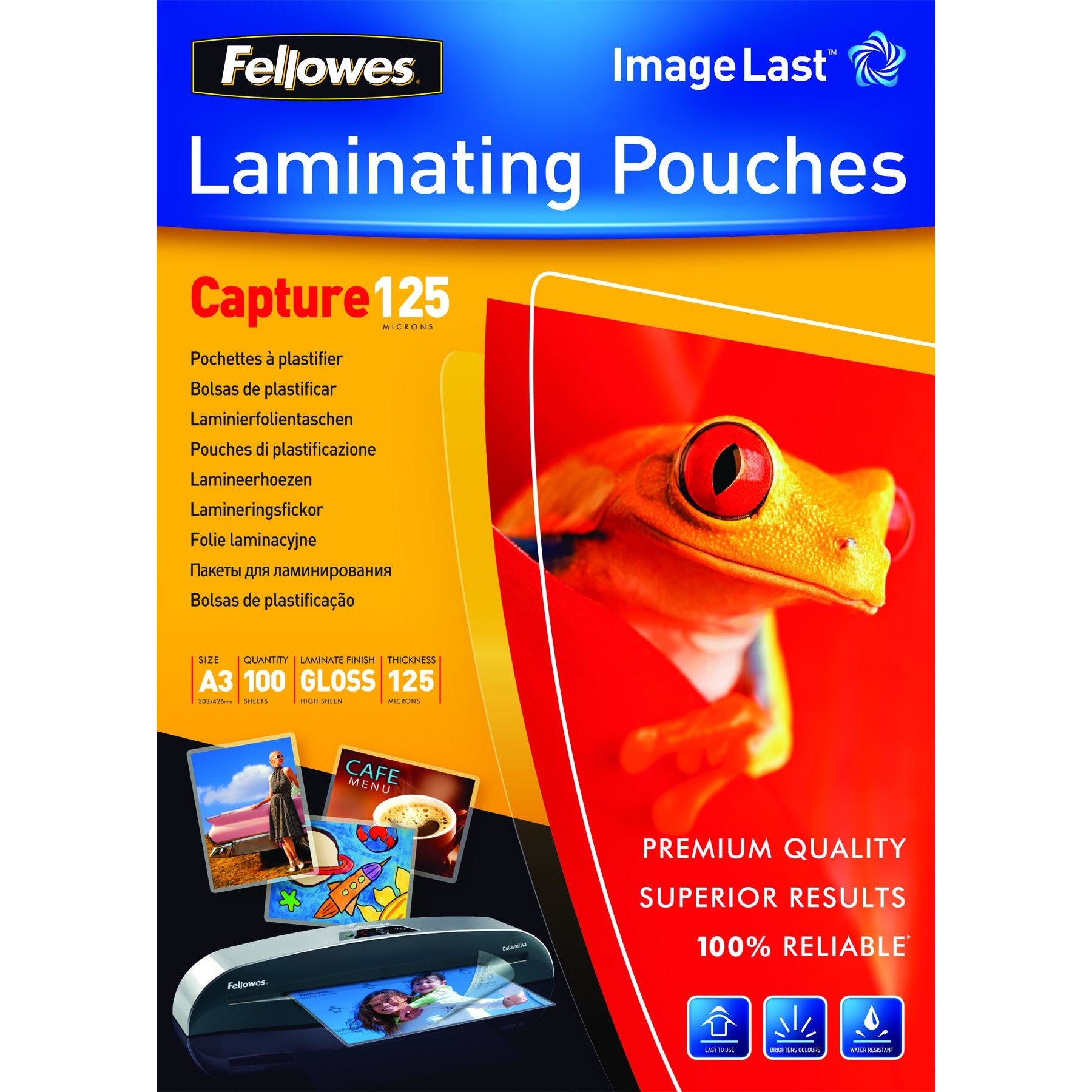 Fellowes ImageLast A3 125 Micron Laminating Pouch - 100 pack