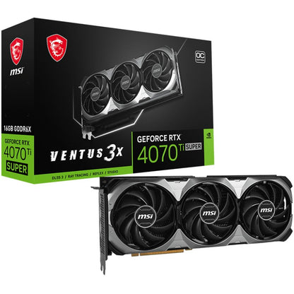 MSI VENTUS GeForce RTX 4070 Ti SUPER 16G 3X OC