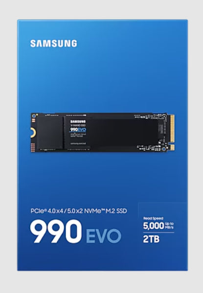 Samsung 990 EVO 2 TB M.2 PCI Express 4.0 NVMe V-NAND TLC