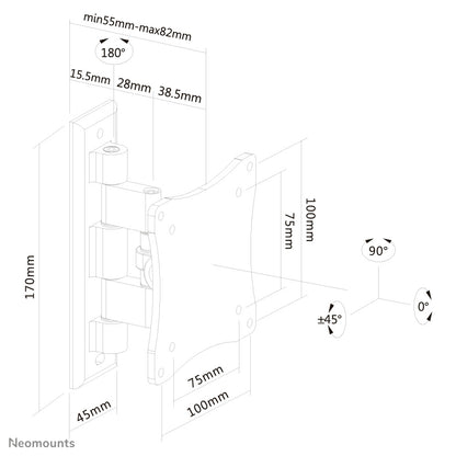 Neomounts tv/monitor wall mount