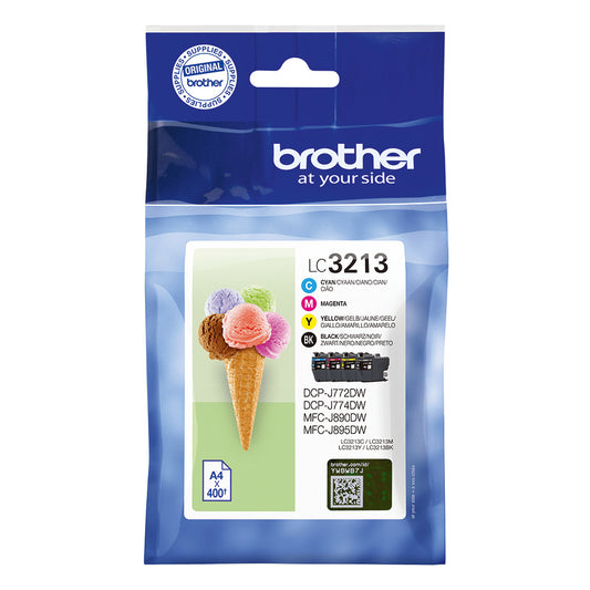 Brother LC3213VALDR ink cartridge 4 pc(s) Original Black, Cyan, Magenta, Yellow