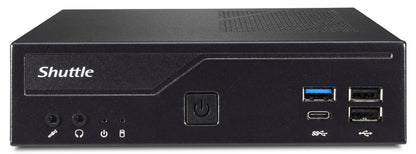 Shuttle Slim PC DH610 , S1700, 1x HDMI, 2x DP , 1x 2.5", 2x M.2, 2x LAN (Intel 1G + 2.5G), 2x COM, 24/7 permanent operation, incl. VESA