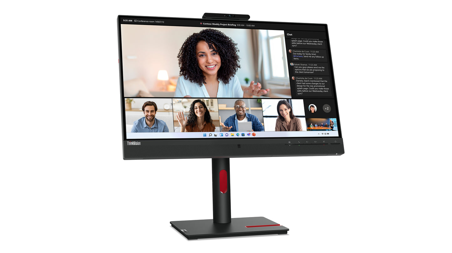 Lenovo ThinkVision T24mv-30 LED display 60.5 cm (23.8") 1920 x 1080 pixels Full HD Black