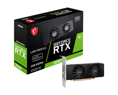 MSI GEFORCE RTX 3050 LP 6G OC graphics card NVIDIA 6 GB GDDR6