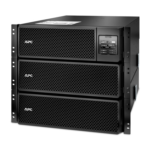 APC Smart-UPS On-Line, 8kVA/8kW, Rackmount 6U, 230V 3:1 and 1:1, 6x C13+4x C19 IEC outlets, Network Card+SmartSlot, Extended runtime, W/ rail kit