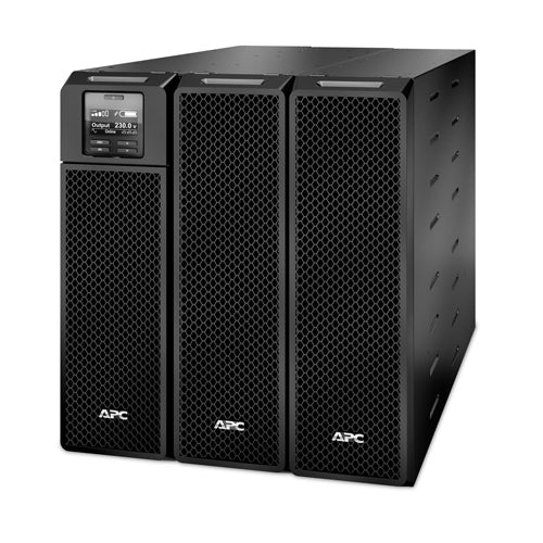 APC Smart-UPS On-Line, 8kVA/8kW, Tower, 230V 3:1 and 1:1, 6x C13+4x C19 IEC outlets, Network Card+SmartSlot, Extended runtime, W/O rail kit