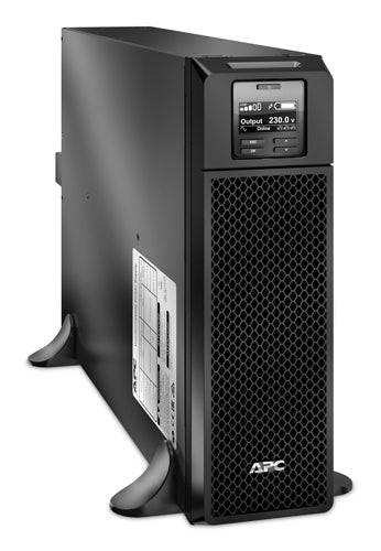 APC Smart-UPS On-Line, 5kVA, Tower, 230V, 6x C13+4x C19 IEC outlets, Network Card+SmartSlot, Extended runtime, W/O rail kit