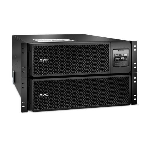 APC Smart-UPS On-Line, 8kVA/8kW, Rackmount 6U, 230V 3:1 and 1:1, 6x C13+4x C19 IEC outlets, Network Card+SmartSlot, Extended runtime, W/ rail kit