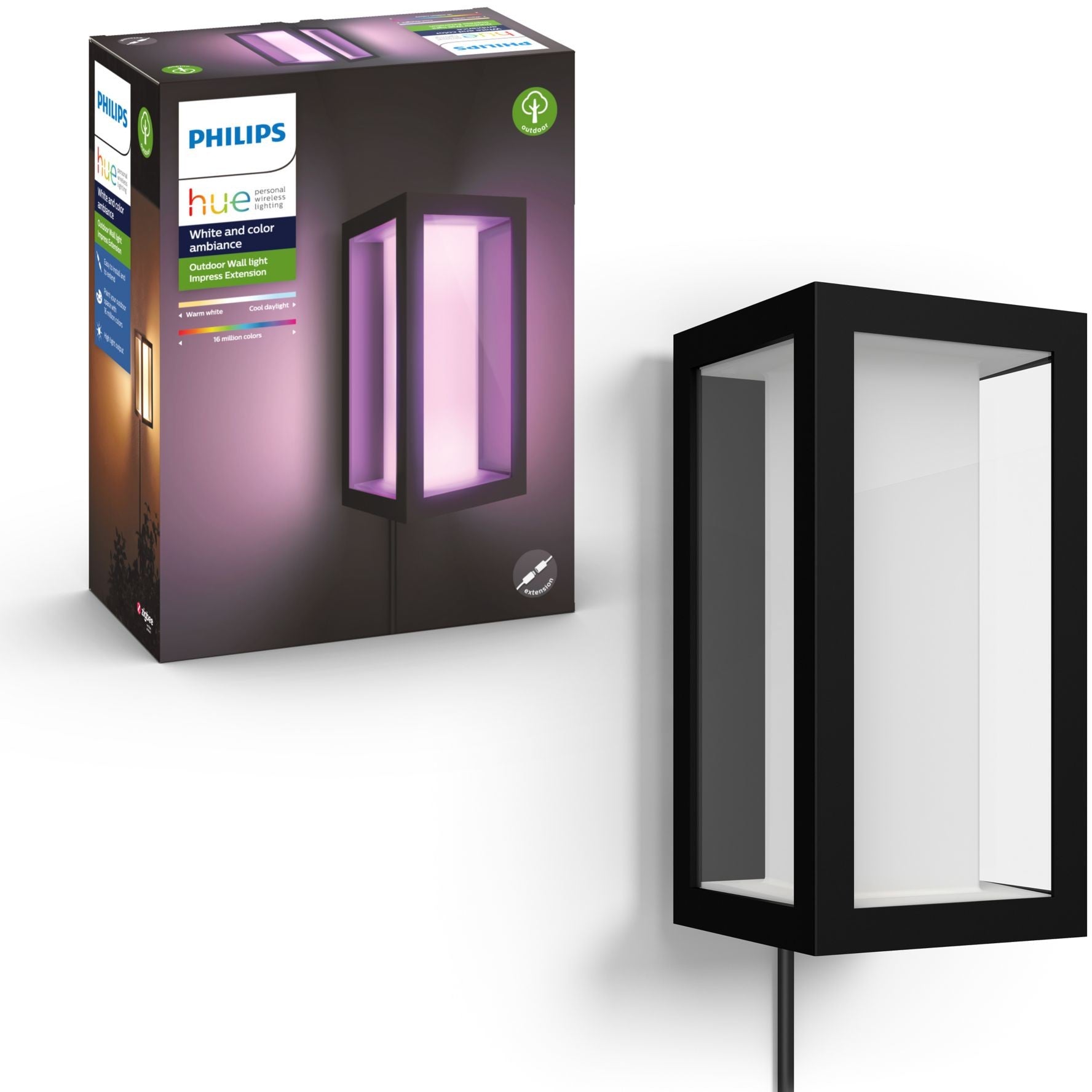 Philips Hue White and colour ambience Impress Outdoor wall light