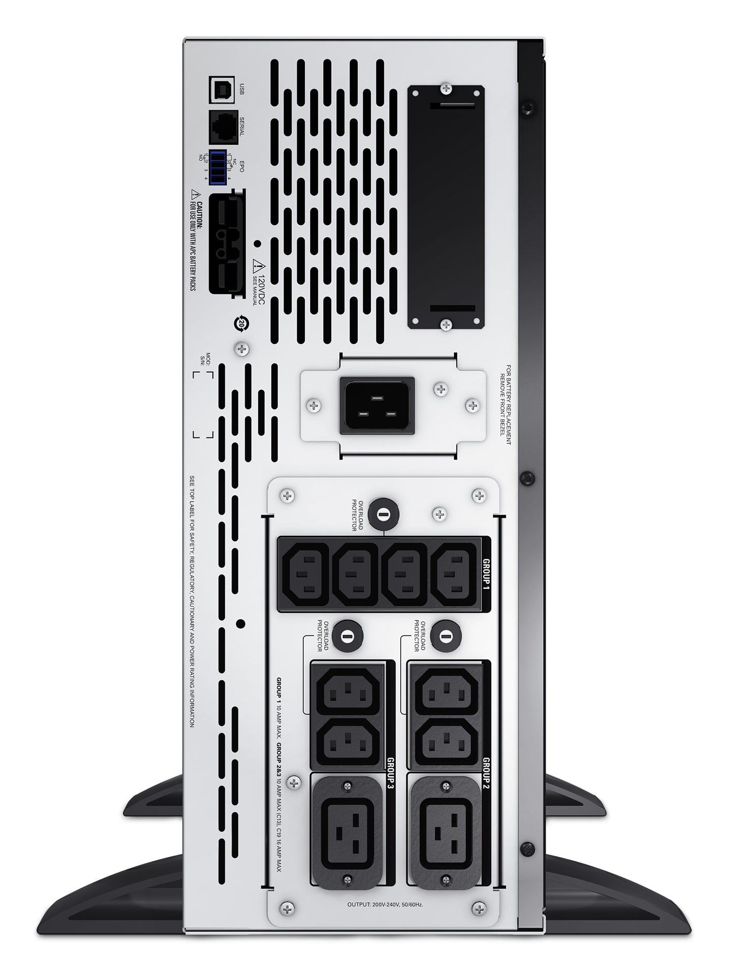 APC Smart-UPS X SMX2200HV - 2200VA, 8x C13 + 2x C19 outlet, USB, expandable runtime, short depth