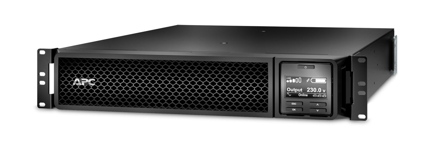 APC Smart-UPS On-Line, 2200VA, Rackmount 2U, 230V, 8x C13+2x C19 IEC outlets, SmartSlot, Extended runtime, W/ rail kit