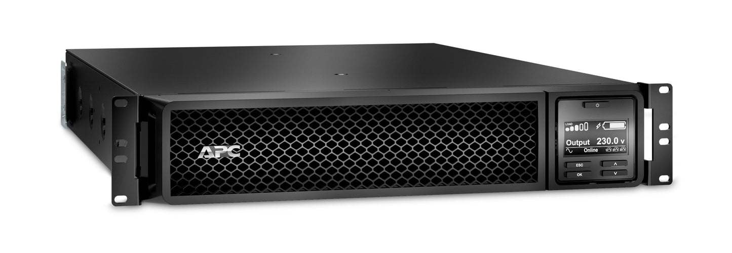 APC Smart-UPS On-Line, 2200VA, Rackmount 2U, 230V, 8x C13+2x C19 IEC outlets, SmartSlot, Extended runtime, W/ rail kit