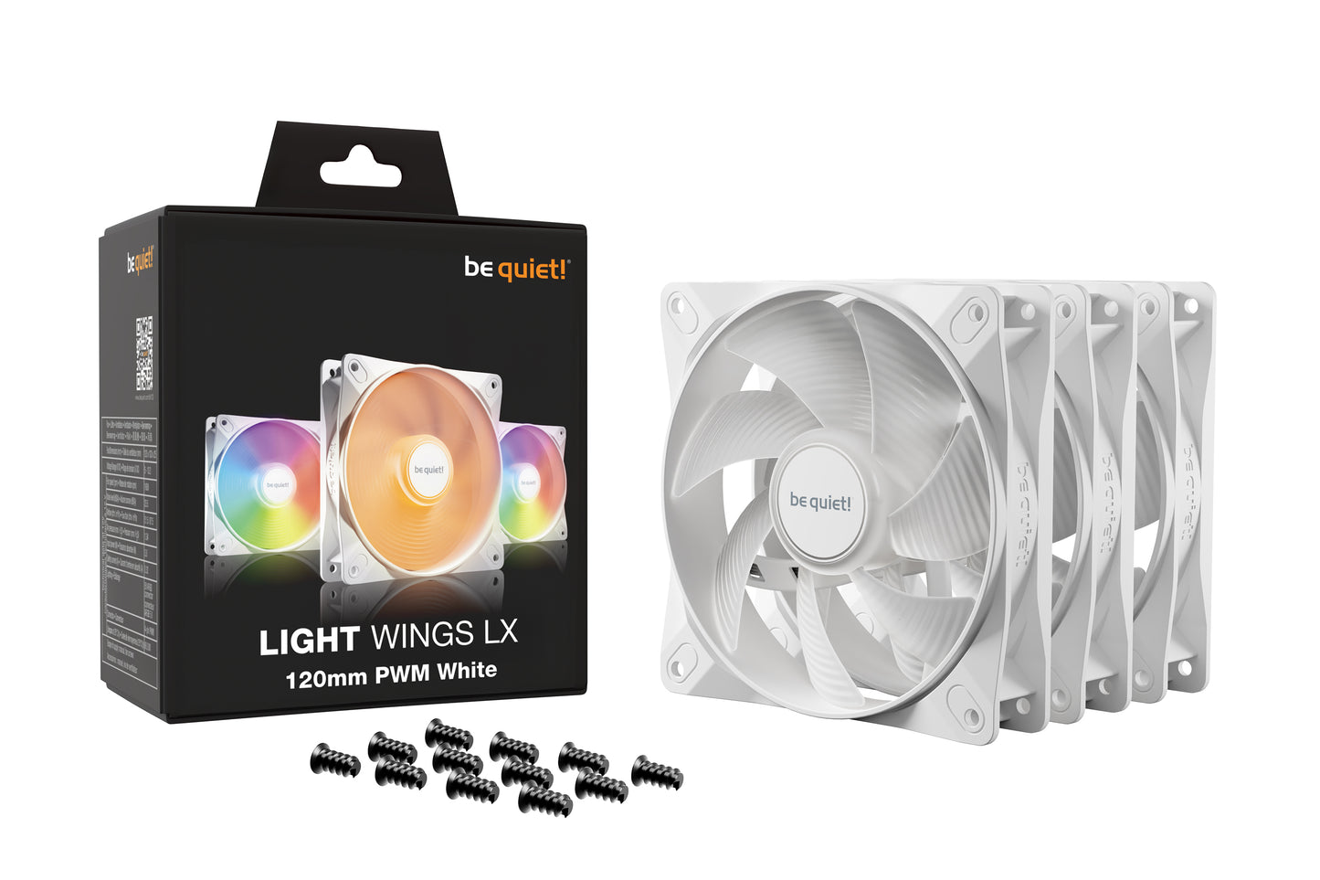 be quiet! LIGHT WINGS LX 120mm PWM 3-Pack White Computer case Fan 12 cm 3 pc(s)