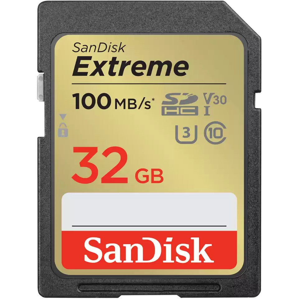 SanDisk Extreme 32 GB UHS-I Class 10 SDXC Memory Card