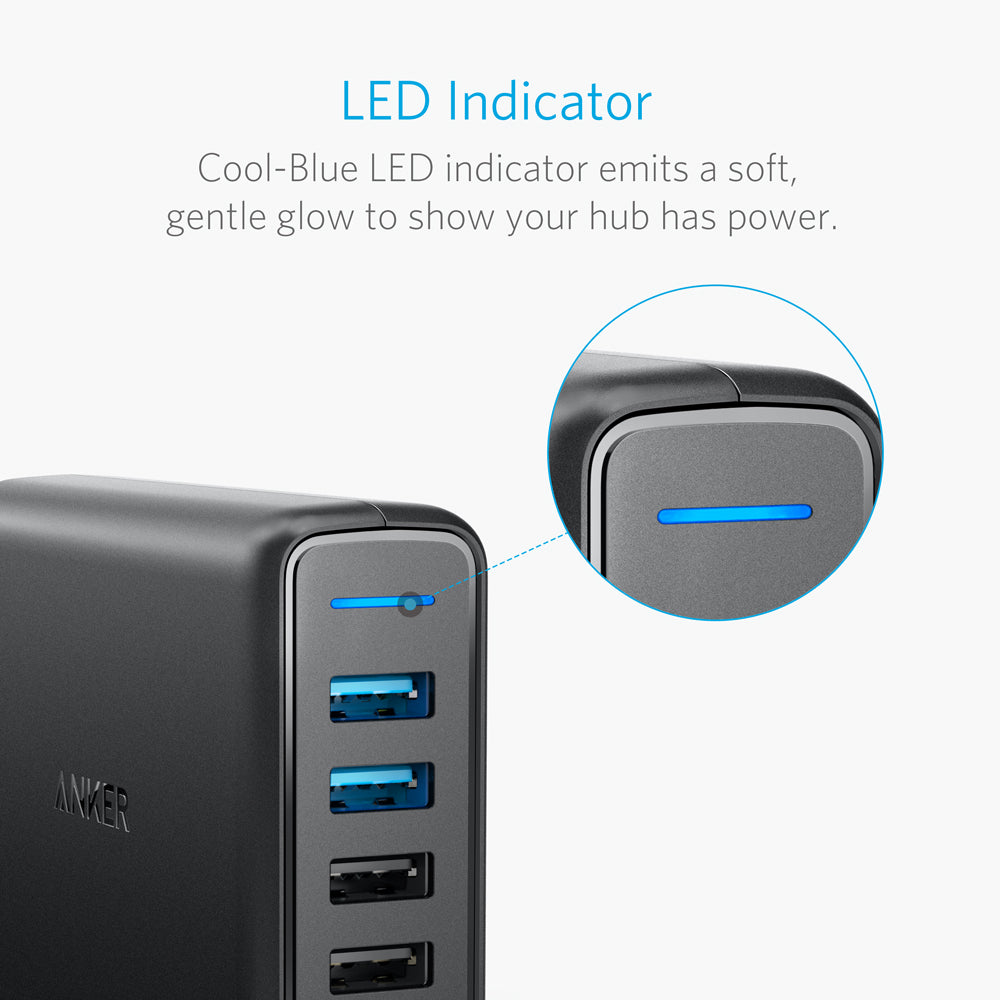 Anker PowerPort Speed 5 Universal Black AC Indoor